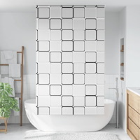 vidaXL Rullgardin för dusch 120x240 cm tyg bredd 116 cm