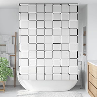 vidaXL Rullgardin för dusch 150x240 cm tyg bredd 146 cm