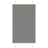 vidaXL Plisserad persienn antracit 70x150cm tyg bredd 69,4cm polyester