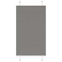 vidaXL Plisserad persienn antracit 75x150cm tyg bredd 74,4cm polyester