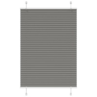 vidaXL Plisserad persienn antracit 100x150 cm tyg bredd polyester