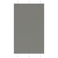 vidaXL Plisserad persienn antracit 115x200 cm tyg bredd 114,4 cm