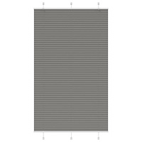 vidaXL Plisserad persienn antracit 120x200 cm tyg bredd 119,4 cm
