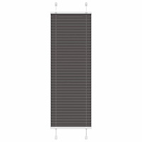 vidaXL Plisserad persienn svart 50x100cm tyg bredd 49,4cm polyester