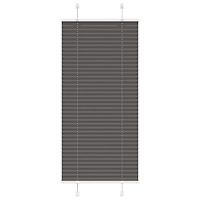 vidaXL Plisserad persienn svart 55x100cm tyg bredd 54,4cm polyester