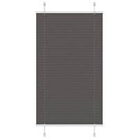 vidaXL Plisserad persienn svart 80x100 cm tyg bredd 79,4 cm polyester