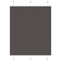 vidaXL Plisserad persienn svart 105x100 cm tyg bredd 104,4cm polyester