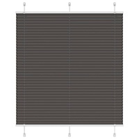 vidaXL Plisserad persienn svart 115x100 cm tyg bredd 114,4cm polyester