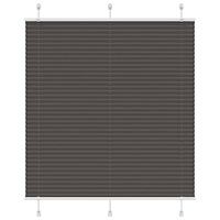 vidaXL Plisserad persienn svart 120x100 cm tyg bredd 119,4cm polyester