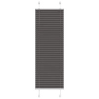 vidaXL Plisserad persienn svart 40x150 cm tyg bredd 39,4cm polyester
