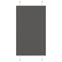 vidaXL Plisserad persienn svart 80x150 cm tyg bredd 79,4 cm polyester