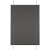 vidaXL Plisserad persienn svart 85x150 cm tyg bredd 84,4 cm polyester