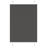 vidaXL Plisserad persienn svart 95x150 cm tyg bredd 94,4 cm polyester