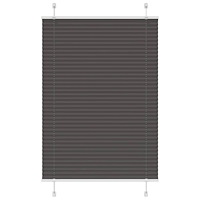 vidaXL Plisserad persienn svart 100x150 cm tyg bredd 99,4 cm polyester