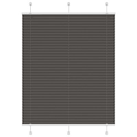 vidaXL Plisserad persienn svart 110x150 cm tyg bredd 109,4cm polyester