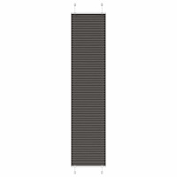 vidaXL Plisserad persienn svart 40x200cm tyg bredd 39,4cm polyester