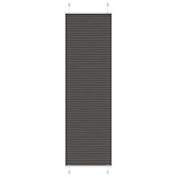 vidaXL Plisserad persienn svart 65x200cm tyg bredd 64,4cm polyester