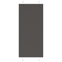 vidaXL Plisserad persienn svart 85x200 cm tyg bredd 84,4 cm polyester