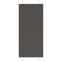 vidaXL Plisserad persienn svart 90x200 cm tyg bredd 89,4 cm polyester