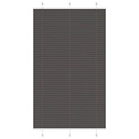 vidaXL Plisserad persienn svart 115x200 cm tyg bredd 114,4cm polyester