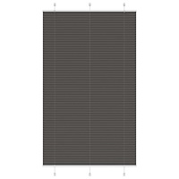 vidaXL Plisserad persienn svart 120x200 cm tyg bredd 119,4cm polyester