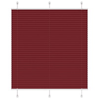 vidaXL Plisserad persienn Bordeaux röd 120x100 cm tyg bredd 119,4 cm