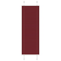 vidaXL Plisserad persienn Bordeaux röd 40x150 cm tyg bredd 39,4 cm