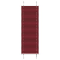 vidaXL Plisserad persienn Bordeaux röd 45x150 cm tyg bredd 44,4 cm