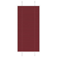 vidaXL Plisserad persienn Bordeaux röd 55x150 cm tyg bredd 54,4 cm