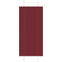 vidaXL Plisserad persienn Bordeaux röd 65x150 cm tyg bredd 64,4 cm
