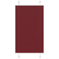 vidaXL Plisserad persienn Bordeaux röd 70x150 cm tyg bredd 69,4 cm