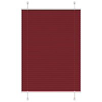 vidaXL Plisserad persienn Bordeaux röd 95x150 cm tyg bredd 94,4 cm