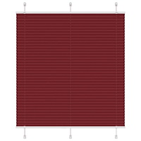 vidaXL Plisserad persienn Bordeaux röd 115x150 cm tyg bredd 114,4 cm
