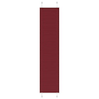 vidaXL Plisserad persienn Bordeaux röd 40x200 cm tyg bredd 39,4 cm