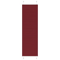 vidaXL Plisserad persienn Bordeaux röd 55x200 cm tyg bredd 54,4 cm