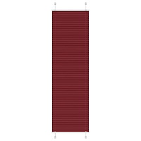vidaXL Plisserad persienn Bordeaux röd 60x200 cm tyg bredd 59,4 cm