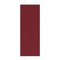 vidaXL Plisserad persienn Bordeaux röd 70x200 cm tyg bredd 69,4 cm