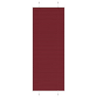 vidaXL Plisserad persienn Bordeaux röd 80x200 cm tyg bredd 79,4 cm