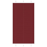 vidaXL Plisserad persienn Bordeaux röd 110x200 cm tyg bredd 109,4 cm