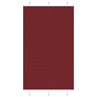 vidaXL Plisserad persienn Bordeaux röd 120x200 cm tyg bredd 119,4 cm