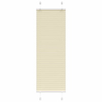 vidaXL Plisserad persienn cremefärgad 45x100cm tyg bredd 44,4cm