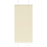 vidaXL Plisserad persienn cremefärgad 60x100cm tyg bredd 59,4cm