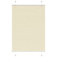 vidaXL Plisserad persienn cremefärgad 95x100 cm tyg bredd 94,4 cm