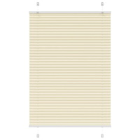 vidaXL Plisserad persienn cremefärgad 100x100 cm tyg bredd 99,4 cm