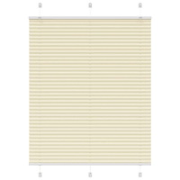 vidaXL Plisserad persienn cremefärgad 105x100 cm tyg bredd 104,4cm