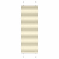 vidaXL Plisserad persienn cremefärgad 50x150cm tyg bredd 49,4cm