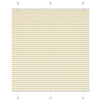 vidaXL Plisserad persienn cremefärgad 115x150 cm tyg bredd 114,4cm