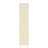 vidaXL Plisserad persienn cremefärgad 40x200 cm tyg bredd 39,4 cm