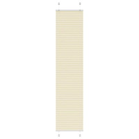 vidaXL Plisserad persienn cremefärgad 45x200cm tyg bredd 44,4cm