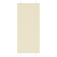 vidaXL Plisserad persienn cremefärgad 90x200 cm tyg bredd 89,4 cm